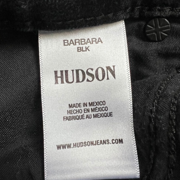 Hudson Barbara High Rise Bootcut Stretch Jeans Black Size 28 EUC - Picture 7 of 8